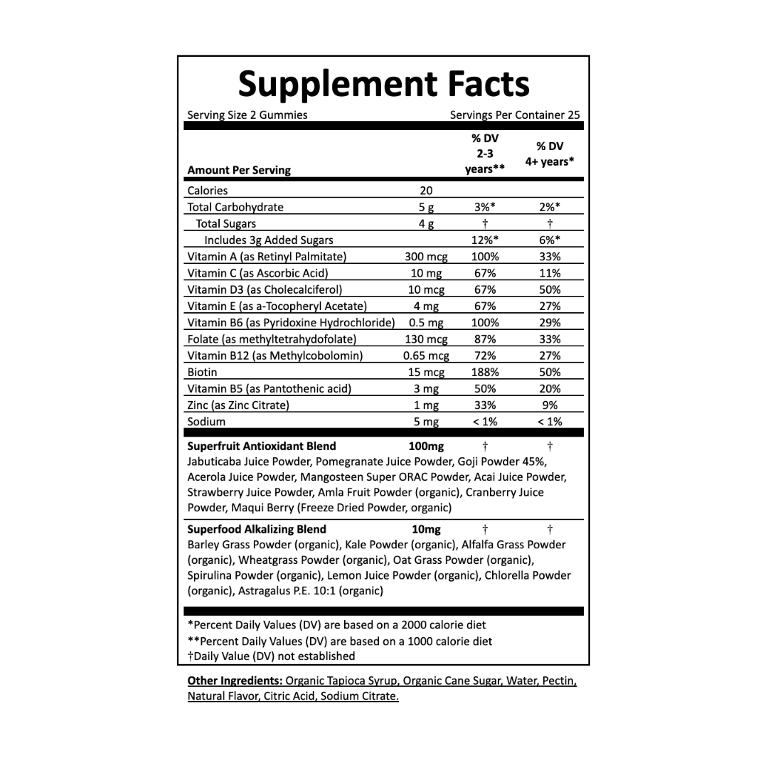 JUGO KIDS DAILY + SUPERFOODS
