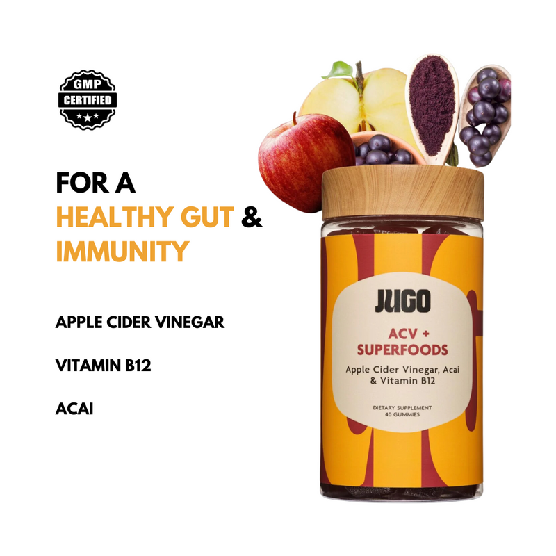 JUGO ACV + SUPERFOODS gummies