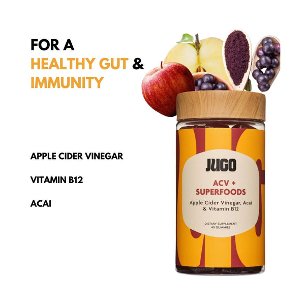 JUGO ACV + SUPERFOODS gummies