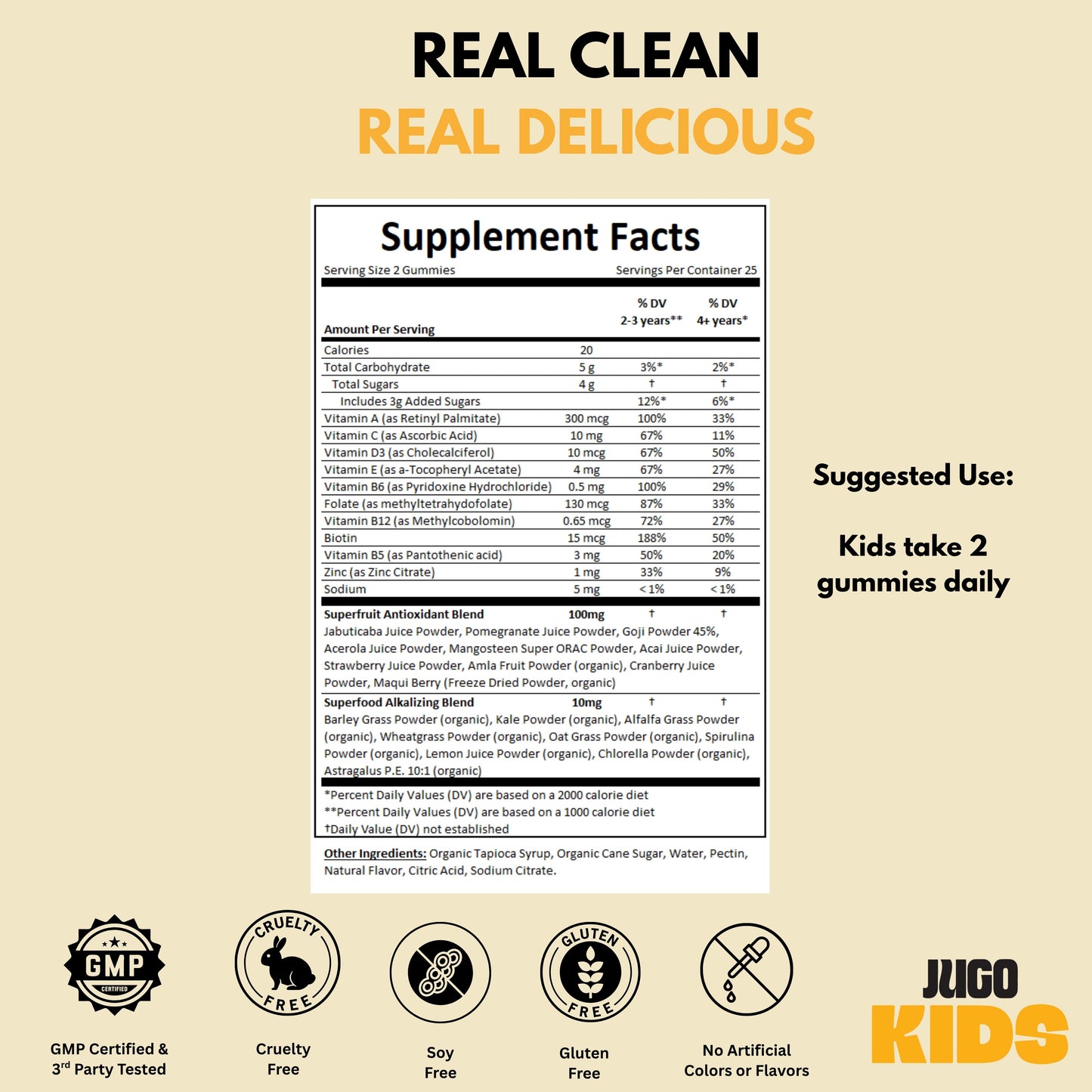JUGO KIDS DAILY + SUPERFOODS