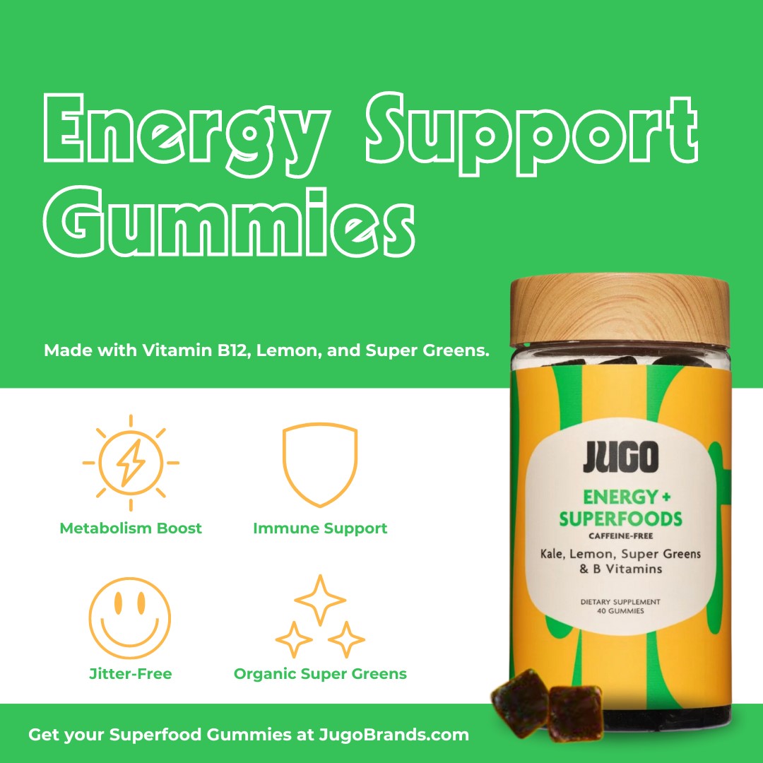 JUGO ENERGY + SUPERFOODS gummies