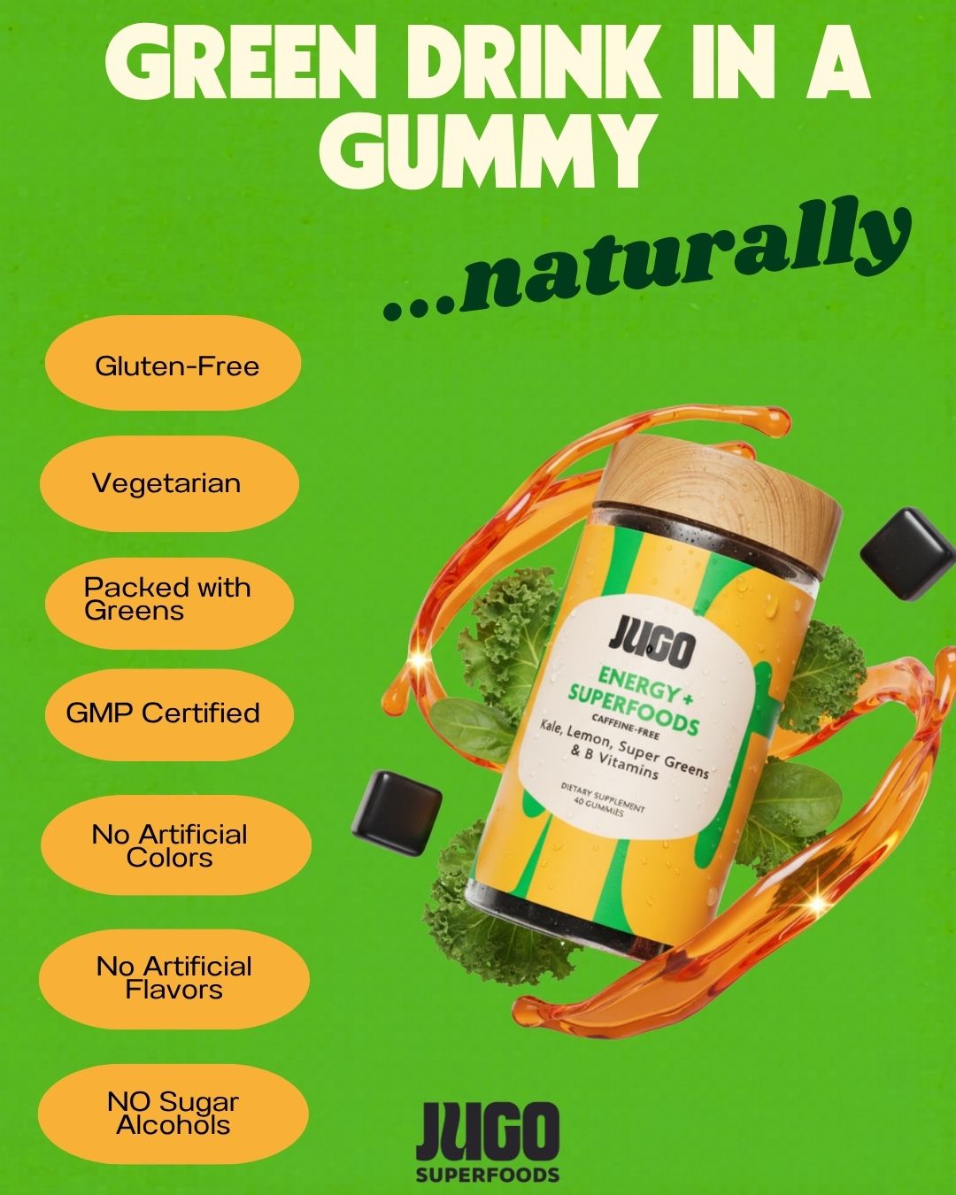 JUGO ENERGY| Caffeine-Free Energy