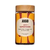 JUGO ACV + Superfoods Gummies – Apple Cider Vinegar, Acai, and Vitamin B12 Supplement for Metabolism, Energy, and Detox Support – 40 Vegan Gummies in Natural Packaging

