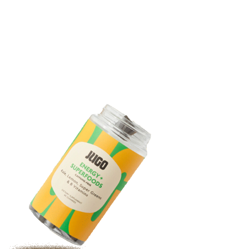 JUGO Daily Energy Gummies – Natural Caffeine-Free Supplement with Kale, Lemon, Super Greens, and B Vitamins for Clean Energy and Vitality – 40 Count

