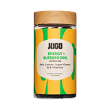 JUGO Energy + Superfoods Gummies – Caffeine-Free Daily Energy Supplement with Kale, Lemon, Super Greens, and B Vitamins – Natural Plant-Based Boost – 40 Gummies
