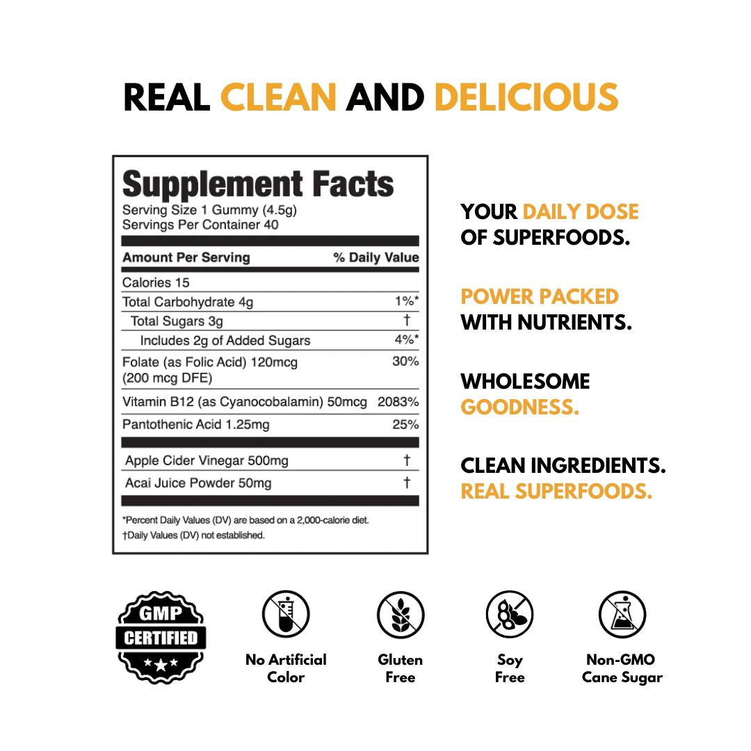 Jugo ACV Supplement Facts