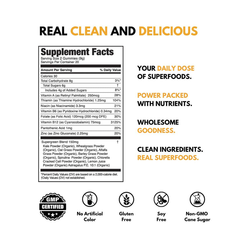 Jugo Energy Supplement Facts