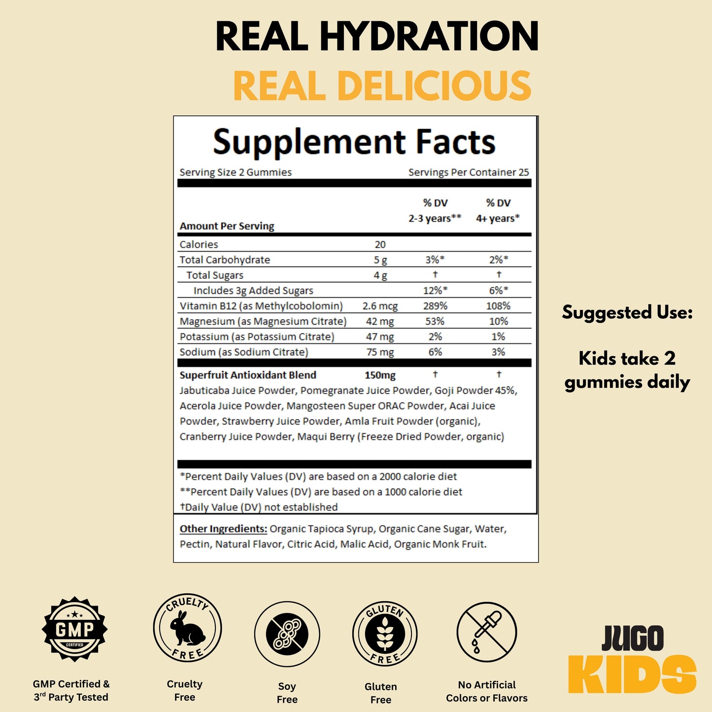 JUGO KIDS SPORT + SUPERFOODS