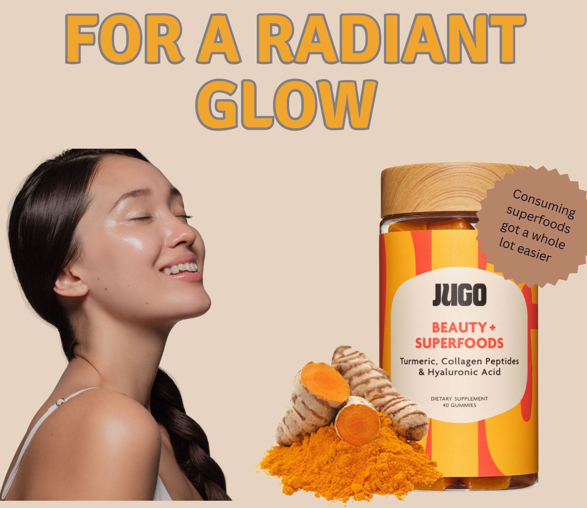 Beauty gummy bundle to help achieve glowing skin