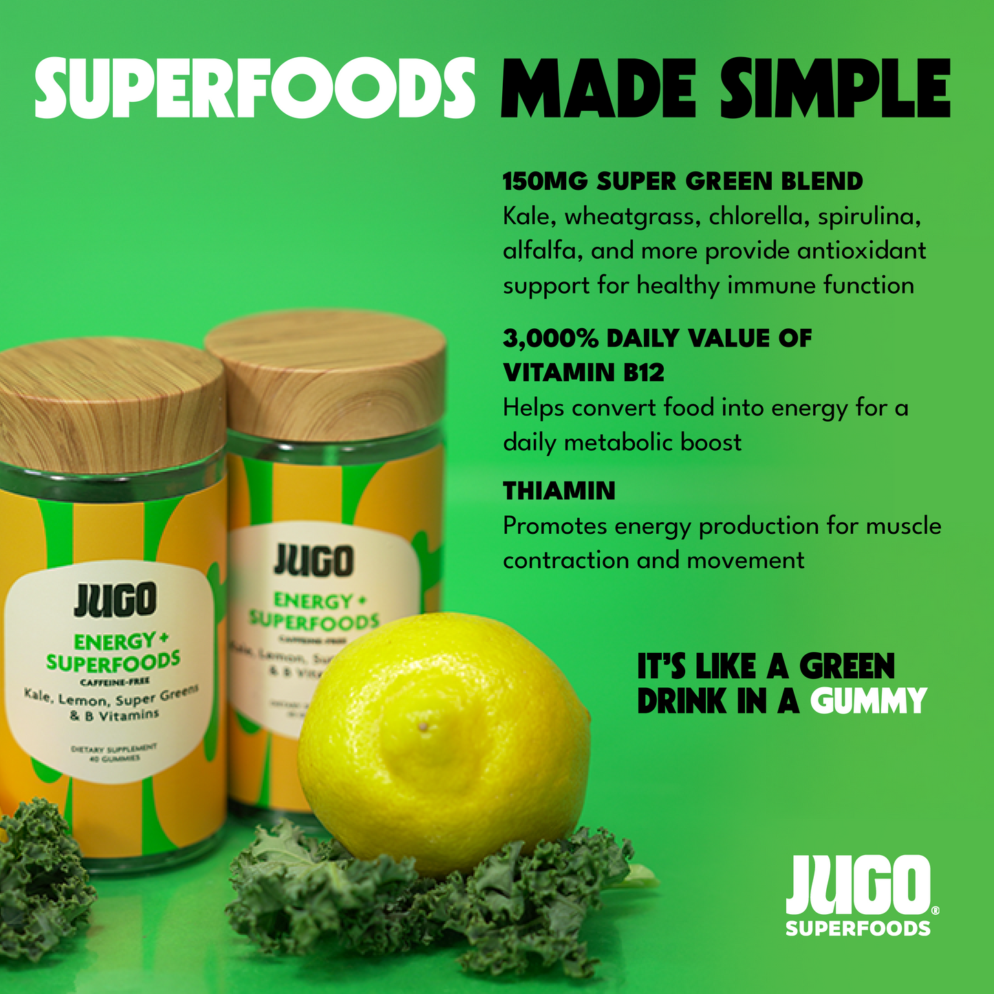 JUGO ENERGY| Caffeine-Free Energy