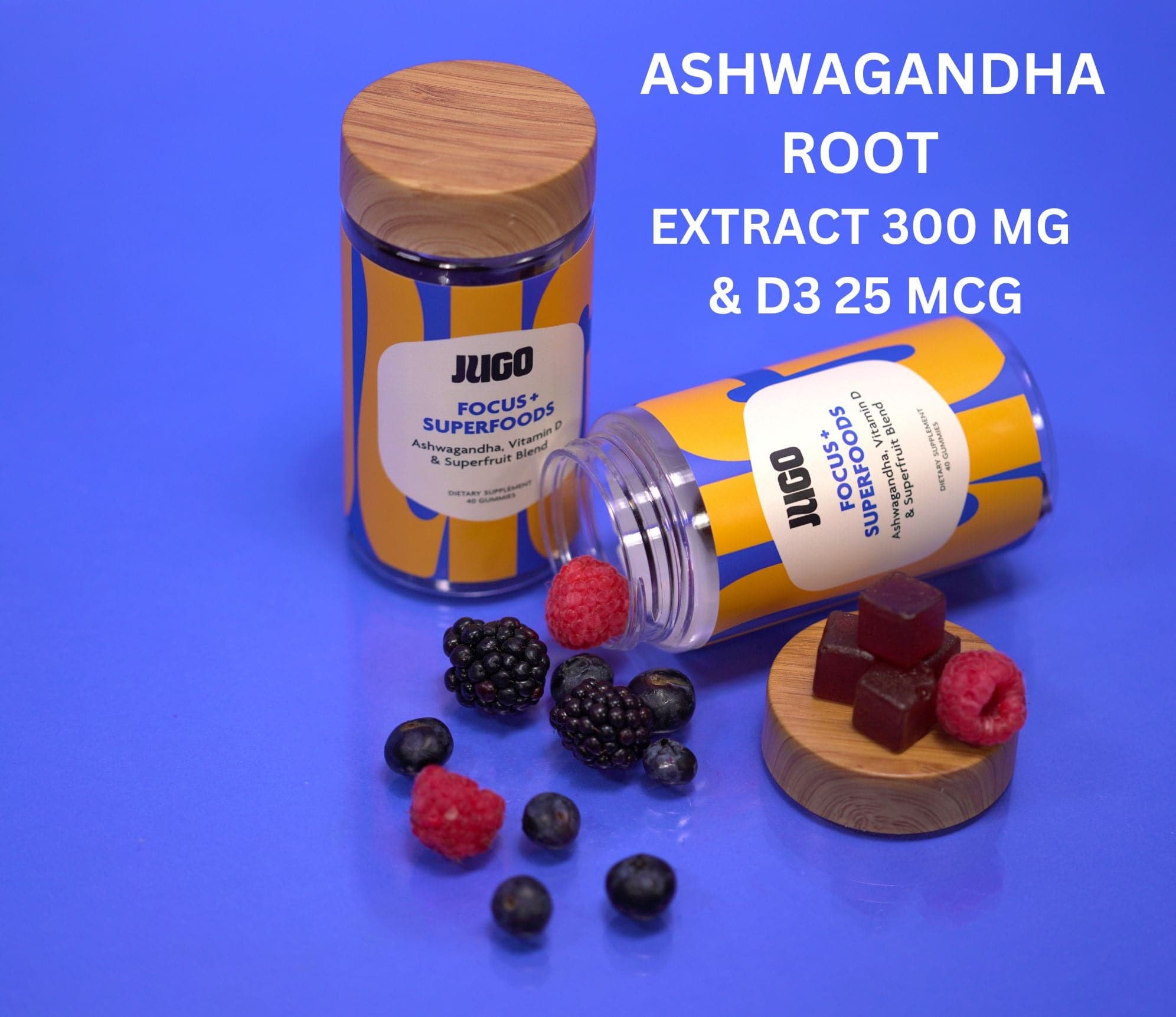 Focus gummies made with ashwagandha root extract