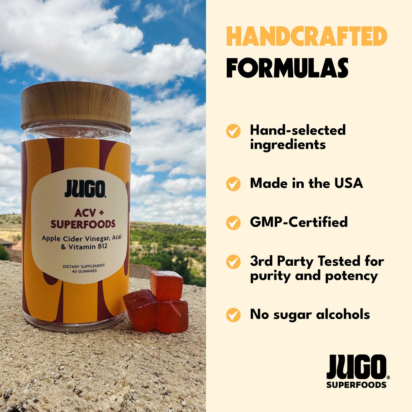 JUGO ACV+ B12- Gut Health & Metabolism