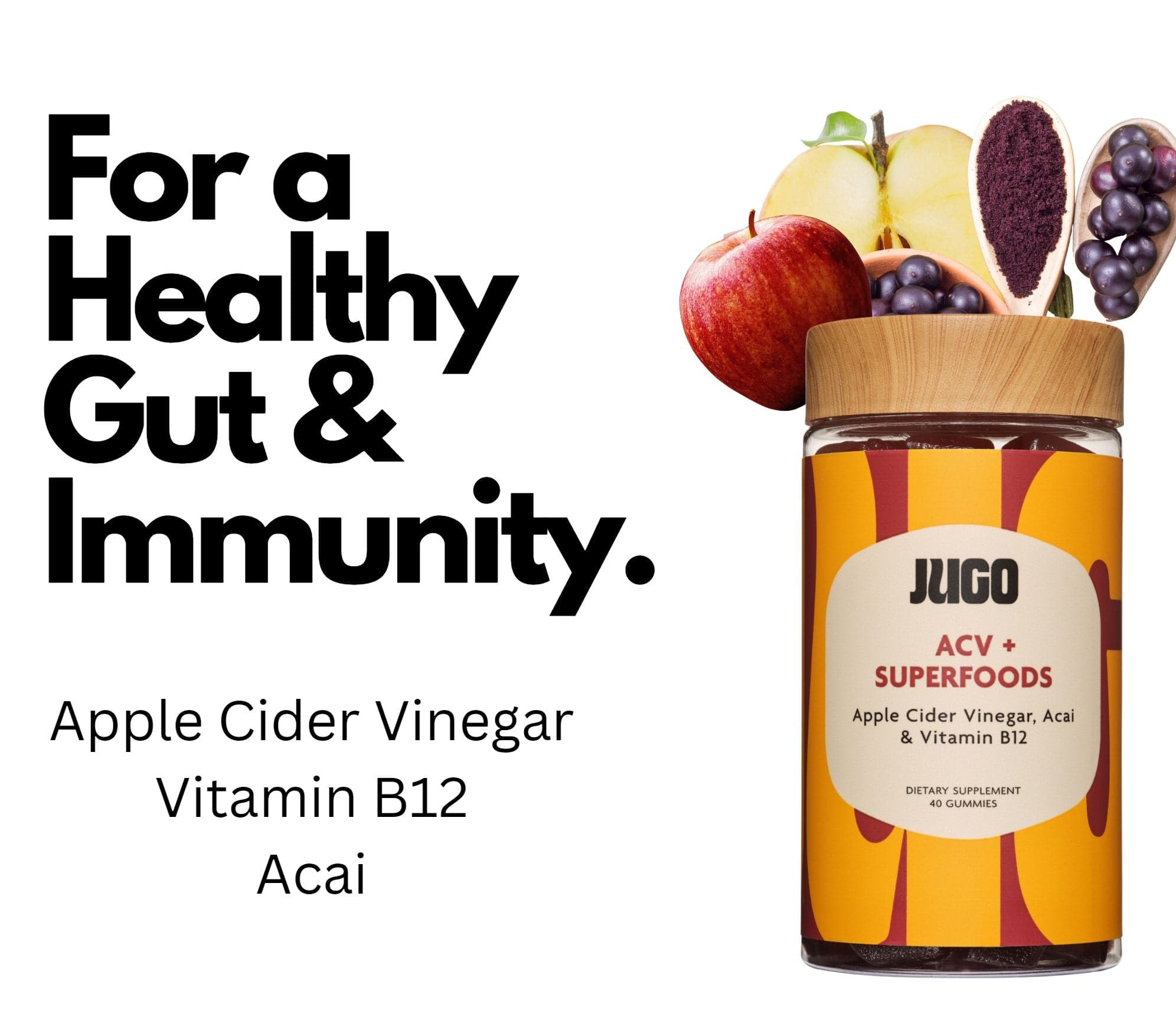 Apple cider vinegar supplements that improve gut health and immunity