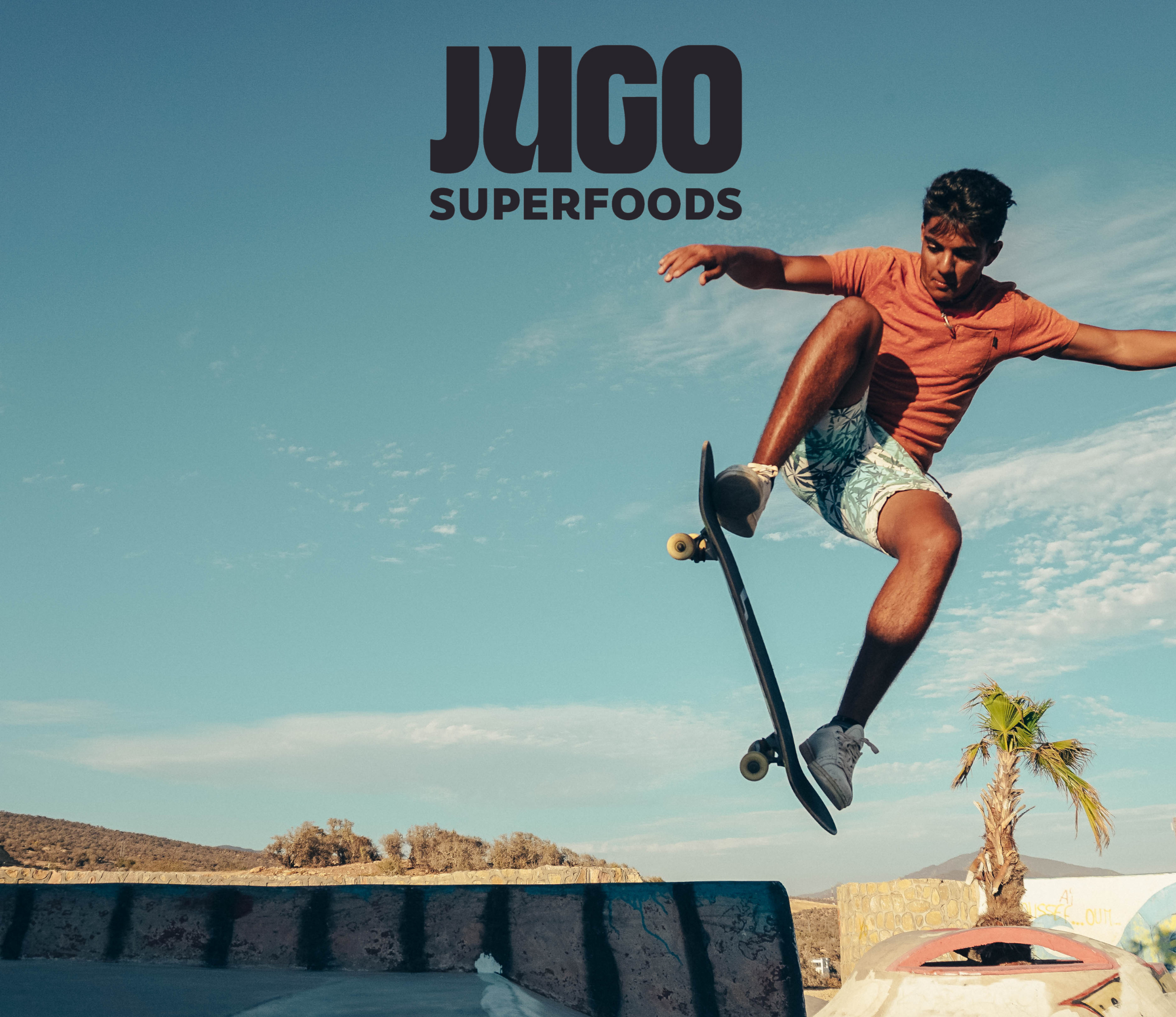Skater who takes JUGO ACV + SUPERFOODS gummies