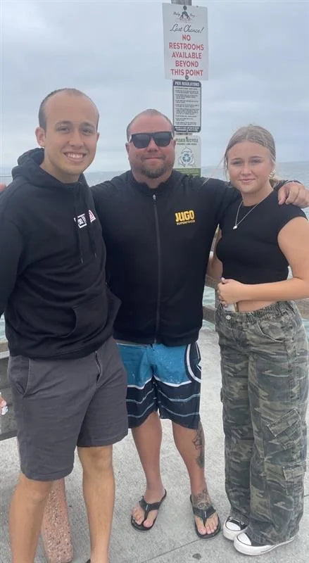 A JUGO founder with his kids
