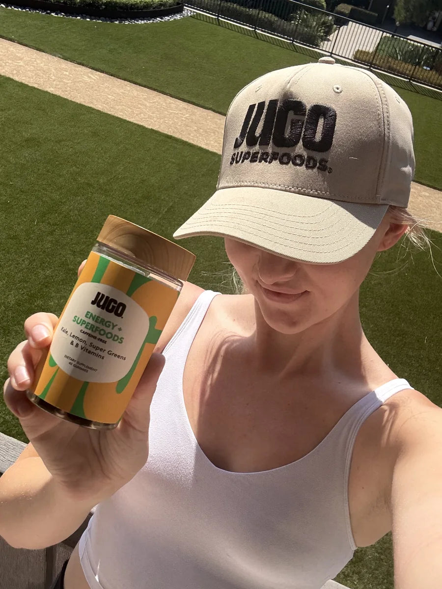 Wearing the JUGO cap
