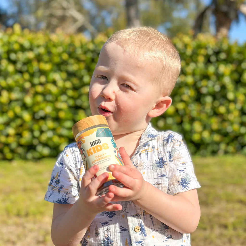 A child enjoying their JUGO Kids ritual