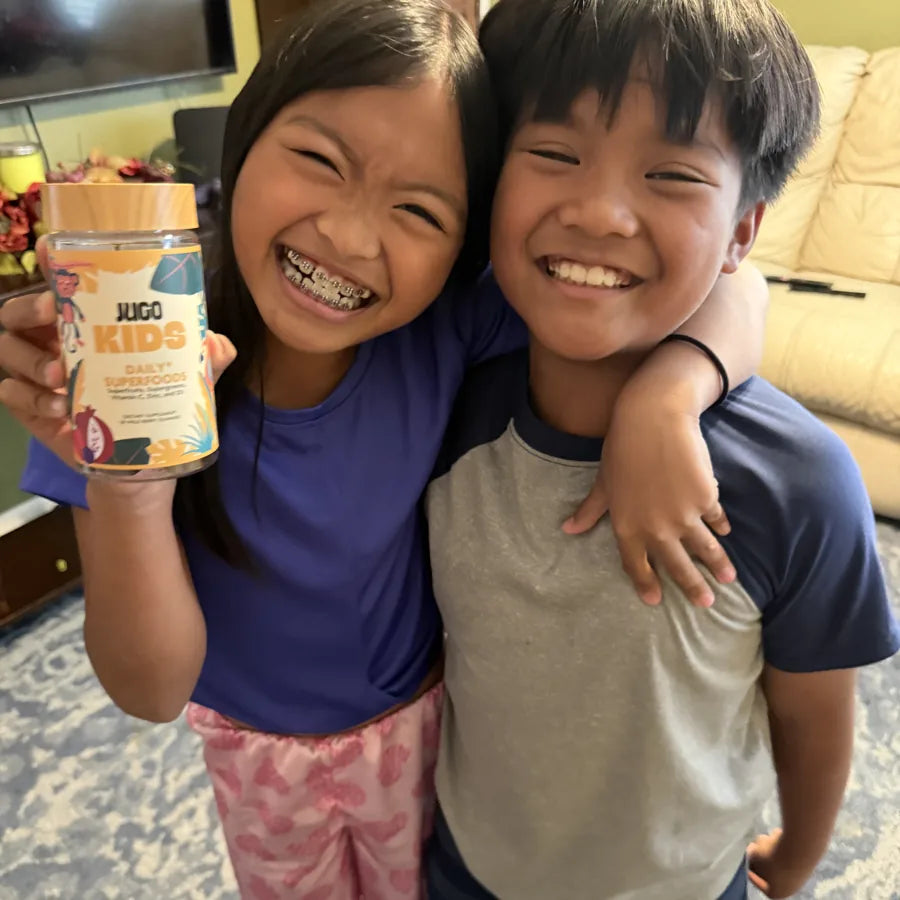 A child enjoying their JUGO Kids ritual