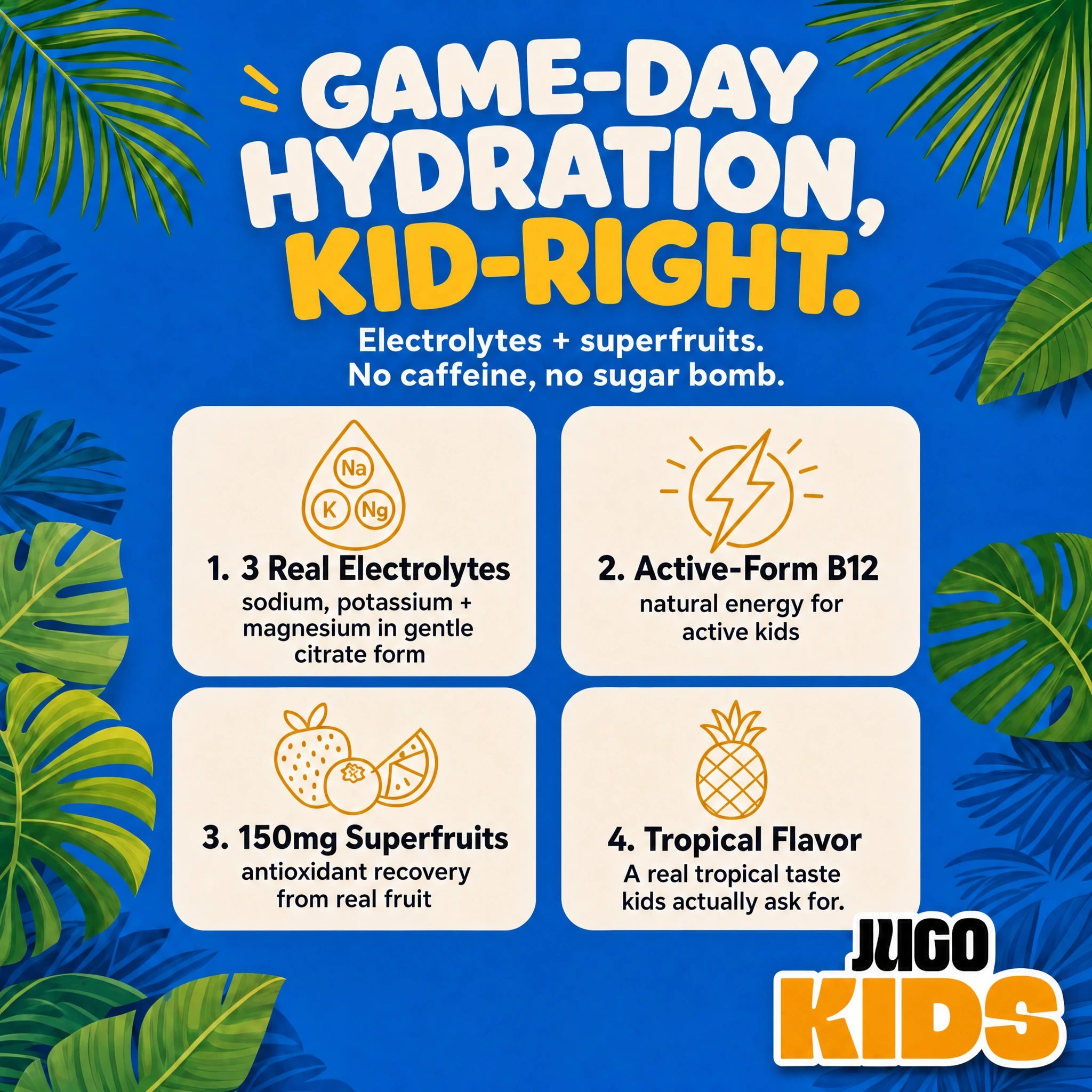 JUGO Kids Sport + Superfoods benefits