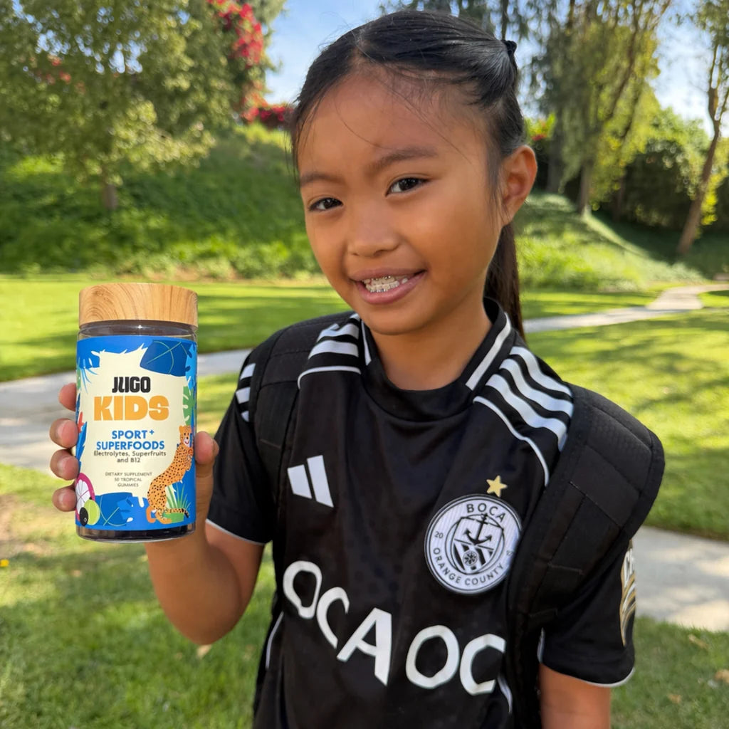 A child enjoying their JUGO Kids ritual